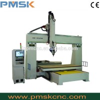 PM-1224 Trade assurance Good Quality 5D Wood Carving cnc 5 axis milling machine